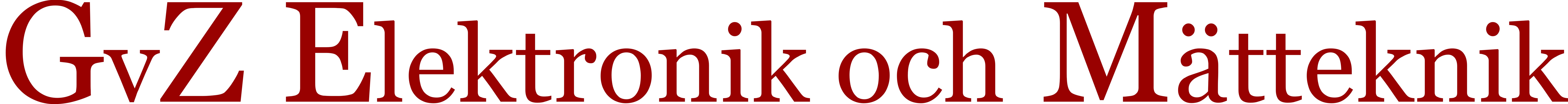GvZ Elektronik och m�tteknik
